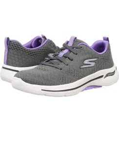 Skechers Women's GO Walk Arch FIT-Unify Sneaker, Gray/Lavender SZ5 - Picture 1 of 7