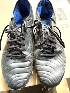 NIKE Fussballschuhe Flyknit Tiempo schwarz / blau Gr.43 - Bild 1 von 5