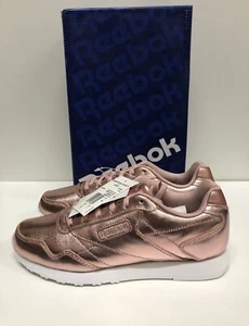 Reebok Women Royal Glide LX Fashion Sneaker CN3122 cushioned foot bed -Rose Gold - Picture 1 of 7