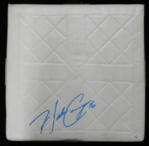 Hank Conger Signed Full Size Replica Baseball Base JSA Authenticated - Picture 1 of 4