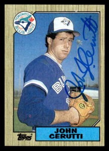 1987 Topps John Cerutti Toronto Blue Jays #557 SIGNED AUTOGRAPH XA2600