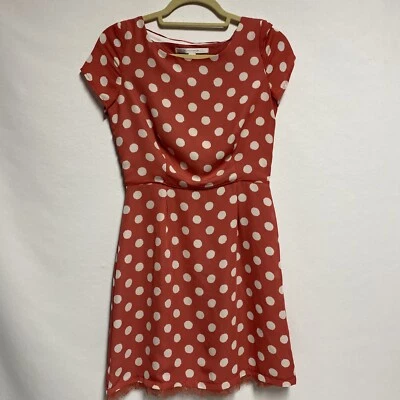 Vestido Vaina Lauren Conrad 4 Rosa Lunares Forrado Poliéster Hasta la Rodilla Foto 1 de 4