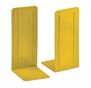 Acrimet Jumbo Premium Bookends 9" (Yellow Color) (1 Pair Pack)