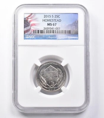 MS67 2015-S Washington Quarter Homestead NGC *5441 - Image 1 of 3