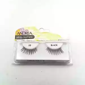 New Andrea Strip Lashes False Eyelashes Black 53 - Picture 1 of 2