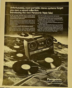 1985 Panasonic Stereo System Hidden Turntable Old PRINT AD Collectible! (4548) - Picture 1 of 1