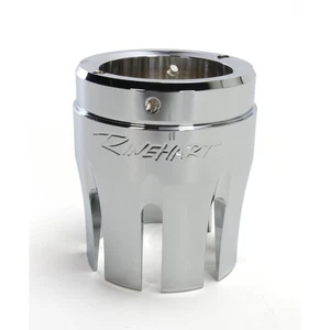 Rinehart Chrome 4 in. Castle Style Machined End Cap - 900-0117 - Picture 1 of 3