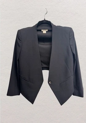 Blazer a medida Helmut Lang negro mezcla de lana (talla 6) Foto 1 de 4