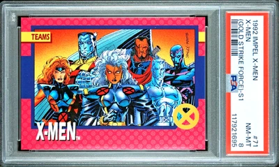 Gold Strike Force 1992 Impel Marvel X-Men Series 1 Card #71 PSA 8 Near Mint - Image 1 of 3