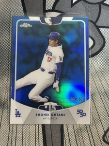 Shohei Ohtani 50/50 Stolen Base #15 Blue Refractor 063/150 Dodgers - Bild 1 von 2