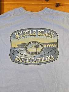 T-shirt Myrtle Beach South Carolina XL blu chiaro. G1 - Foto 1 di 5