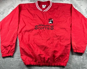 Vtg Glasgow Scotties Pullover Windbreaker Jacket Red USA Made Augusta M - Picture 1 of 6