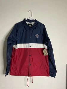Vans off the wall Herren Jacke Snap Front gefüttert Torrey blau/rot Größe L - Bild 1 von 20
