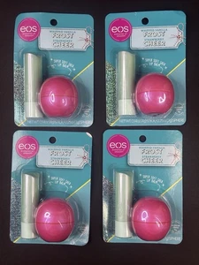 EOS Holiday Stick Sphere Lip Balm Whipped Vanilla Frost & Strawberry Cheer Lot - Picture 1 of 3