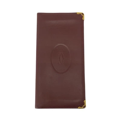 Cartera Larga Cartier Vintage Must Line Cuero Mujer Marrón Talla Única Foto 1 de 4