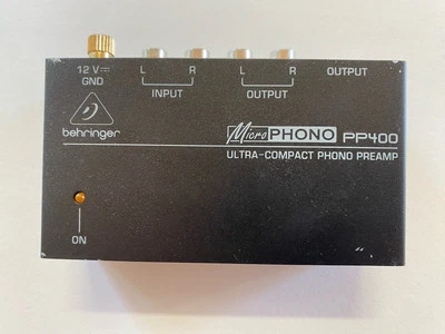 Behringer Micro Phono PP400 Ultra Compact Phono Preamp Turntable - Image 1 of 4
