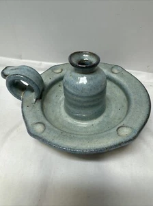 Alewine Pottery Candle Holder Finger Ring Drip Tray Gatlinburg TN - Picture 1 of 10