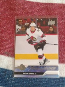 2023-24 UPPER DECK SERIE1 ROOKIEYOUNG GUNS #212 RIDLY GREIG OTTAWA