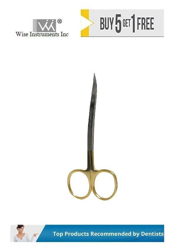 Dental Surgical Scissor LaGrange Scissor Curved, 11.5cm T/C by Wise instruments  - Image 1 of 1