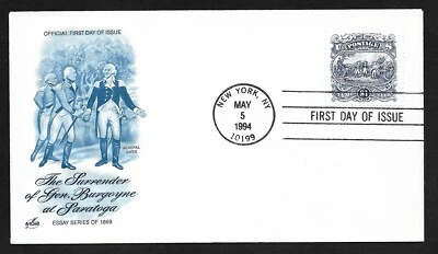 #2590 $1 Burgoyne Surrender at Saratoga - ArtCraft FDC - Image 1 of 2