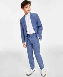 Nautica Big Boys Micro-Texture Suit Pants - Dark Blue - SZ 14 - Defects - Picture 1 of 3
