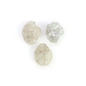 3.92 CT Natural Loose Rough Shape Diamond 7.80 MM Grey Color Diamond LQ3363 - Picture 1 of 8