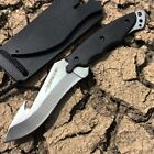6" Military Tactical Survival Combat Full Tang Edc Neck Boot Knife W/ Sheath 