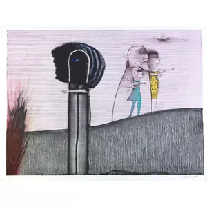 PAUL WUNDERLICH Originallithographie "DER BLICK ZURÜCK" - Bild 1 von 1