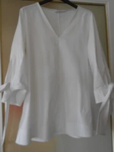 Super schöne weiße Bluse von Solutione,A-Linie, neu , Gr. 36-38 - Bild 1 von 5