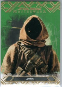 STAR WARS 2017 TOPPS MASTERWORK 53 GREEN PARALLEL BASE JAWA 19/99 - Picture 1 of 2