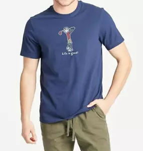 Life is Good Golf Jake T-shirt frantoio vintage 2XL blu scuro 62609 - Foto 1 di 5