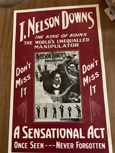 T.Nelson downs Magic Poster - Picture 1 of 2