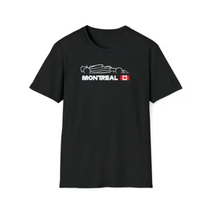 [USA] Gilles Villeneuve Canada GP F1 Formula One Racing Silhouette Tee T-Shirt - Picture 1 of 5