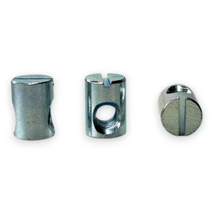 Quermutterbolzen M6 x länge 14mm x 10mm Möbel Kreuzdübel Zylindermutter - Bild 1 von 11