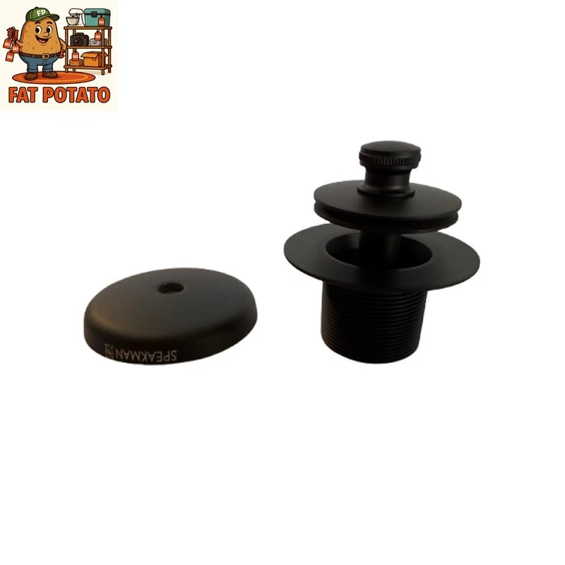 NUEVO Drenaje de baño Speakman con desbordamiento y placa de montaje - negro mate envío gratuito Foto 1 de 4