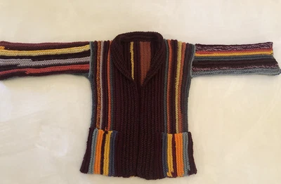 Precioso suéter hecho a mano estilo bohemio para mujer XL Foto 1 de 4