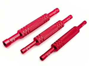 Steckschlüssel Aussensechskant 3tlg Set 4mm 4,5mm 5mm 5,5mm 7mm 8mm Aluminium - Bild 1 von 6