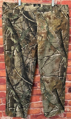 Realtree Camo Field Pants SUSPENDER BUTTONS 42x30 Excellent Bass Pro REDHEAD - Image 1 of 4