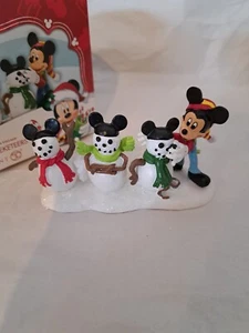 Mickey Merry Christmas Village 2010 Dep 56 The Three Mouseketeers - Picture 1 of 6