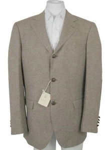 NEW  $3895 Brunello Cucinelli Sportcoat Jacket US 44 L e 54 L Heavier Brown SLIM - Picture 1 of 3