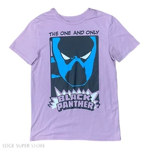 Black Panther Light Purple Marvel Short Sleeve Tshirt Kids Boys Youth Size XL - Picture 1 of 5
