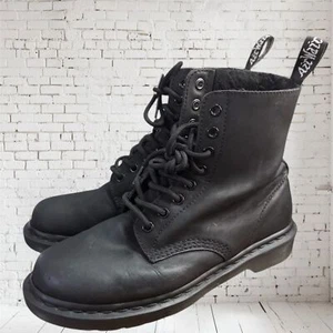 Dr. Martens 1460 Mono Fl Damen-Schnürstiefel aus schwarzem Glattleder Größe 8 - Bild 1 von 8