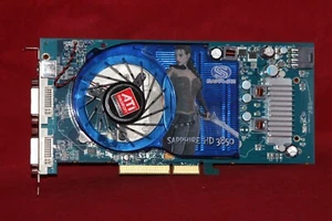 Sapphire ATI Radeon HD 3850, 512MB GDDR3 DUAL DVI-I/TVO, AGP Graphics Card. - Picture 1 of 5