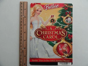 BARBIE IN A CHRISTMAS CAROL - SCHEDA VIDEO BLOCKBUSTER 5,5"X8" - NO FILM - Foto 1 di 3