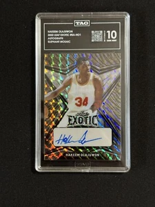 2022 hoja exótica Hakeem olajuwon elefante mosaico #BA-HO1 4/5 AUTOMÁTICO - Imagen 1 de 4