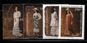 FRENCH POLYNESIA Sc 779-82 NH ISSUE OF 2000 - COSTUMES - Picture 1 of 1
