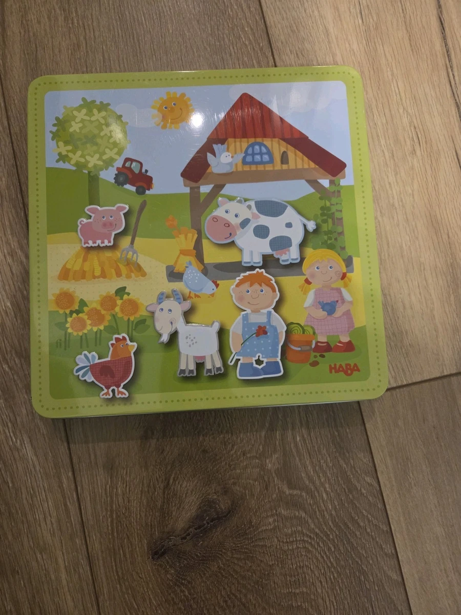 HABA Magnetspiel-Box Flotte Flitzer – Magnetpuzzle Für Kleinkinder, Auto-Design