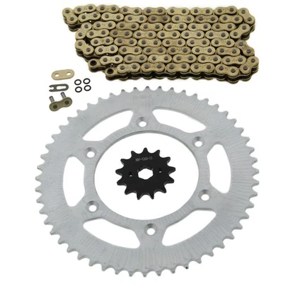 Цепь и звездочки подходят для Honda CRF230F 230 F 2003-2014 золото O кольцо 13/52 114L - Изображение 1 из 4