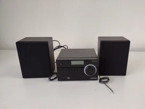 Goodmans MICRODAB16BT Micro DAB CD Bluetooth Aux Player HiFi Bookshelf Black - Picture 1 of 9