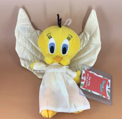 Warner Bros. Bolsa de frijoles Studio Stores TWEETY ANGEL de felpa con etiquetas como nueva 1999 Foto 1 de 4